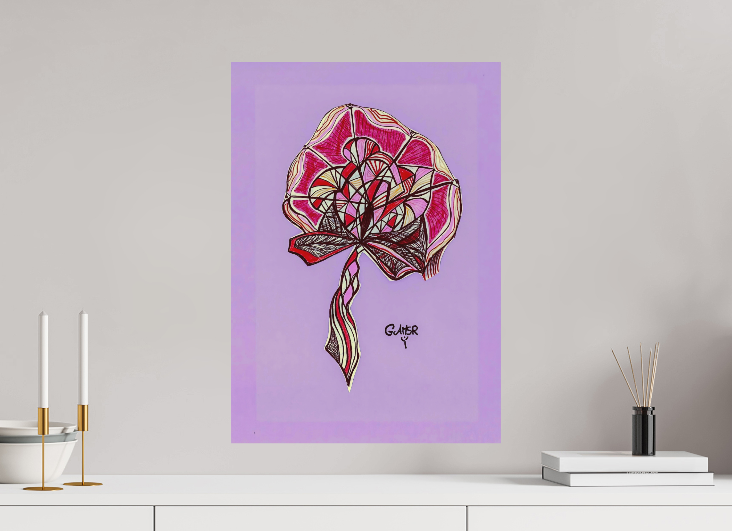 ISO A2 (42 x 59,4 cm), Pop brut brute 1.spectre florissant